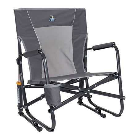 Condition photo showing Brand New for gci outdoor firepit rocker low profile rocking camping chair pewter gray