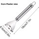 thumbnail image 2 of Magic Corn Peeler, Stainless Steel Corn Cob Peeler, Simple Corn Peeler for Corn Cobs, Convenient Thresher Corn Cutter, Small Kitchen Tools (2pcs) Elsa, 2 of 5