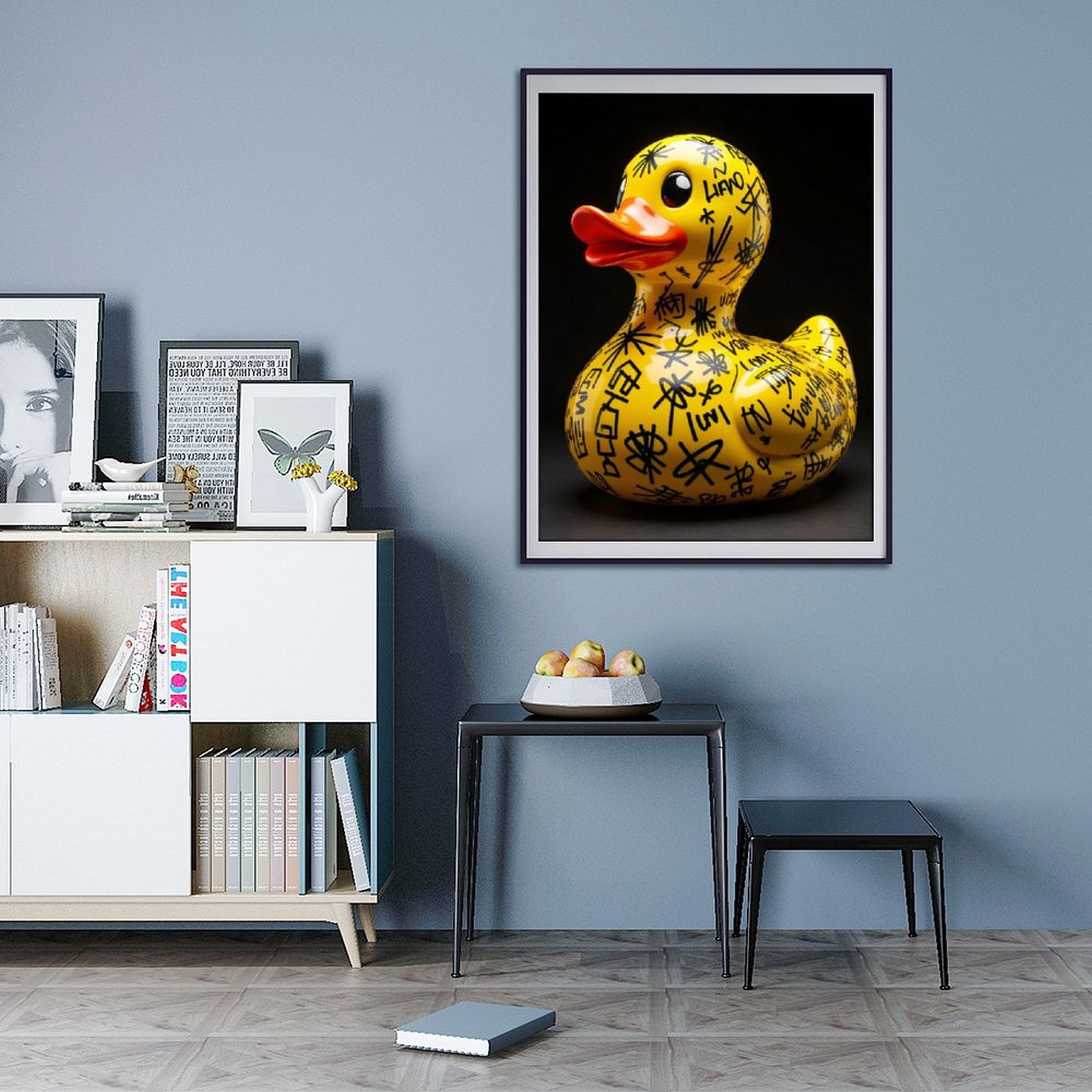 Diamond Art Kits for Adults - 5d Yellow Rubber Duck Graffiti Art Diamond Painting for Adults, Diamond Art for Adults Beginners, Diamond Painting Kits for Adults for Home Wall Decor