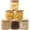 Square 27OZ Set-6Pack, variant on Square Glass Jars with   27 FL OZ [Set of 6], Glass Canisters with Airtight , Glass  Storage Containers for Coffee, Sugar, , Candies, Cookies, for Kitchen & Pantry