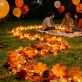 thumbnail image 5 of Fall Decorations for Home, 71 inch Fall Garland with Lights, Glowing Artificial Maple Leaves Home Decor Thanksgiving and Halloween, Bright colors, 5 of 9