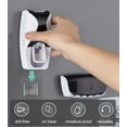thumbnail image 2 of Automatic Toothbrush Dispenser Wall Mount Toothpaste Squeezer and Toothbrush Holder Set for Kids Family Bathroom Use (Black), 2 of 5