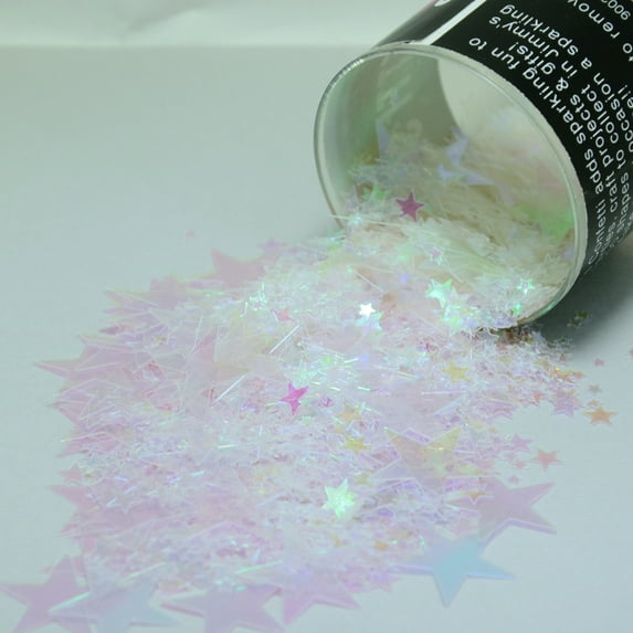 Confetti Mix - Galaxy Stars Iridescent - Half Pound (8 oz) - CCL8486