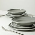 thumbnail image 6 of Earth & Clay Harmony 12-Piece Dinnerware Set Stoneware, Grey, 6 of 7