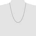 thumbnail image 3 of Auriga Fine Jewelry 14K White Gold 2.1mm Spiga Chain Necklace 24inch for Women, 3 of 6