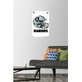 thumbnail image 2 of NFL Las Vegas Raiders - Drip Helmet 20 Wall Poster with Push Pins, 14.725" x 22.375", 2 of 6