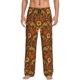 thumbnail image 1 of Fotbe Chicken And Rooster Pantalones de Pijama para Hombre, Pantalones de Dormir, Pantalones de Casa con Cintura Ajustable y Bolsillos-X-Large, 1 of 6