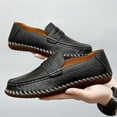 thumbnail image 5 of Men's Casual Loafers Slip On Leather Shoes Lightweight Driving Shoes Moccasins Classic Penny Loafer Flats Boat Shoes, 5 of 10