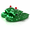green, variant on Cartoon Shark Glow in the Dark Slippers EVA Non Slip House Slides