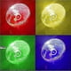 thumbnail image 3 of 1x Five Color Angel Eye Led H4 Car Headlight Hi-low Bulb Hs1 P43t Motorcycle Auto Plug&play Scooter Lamp White 6000k 12/24v, 3 of 4