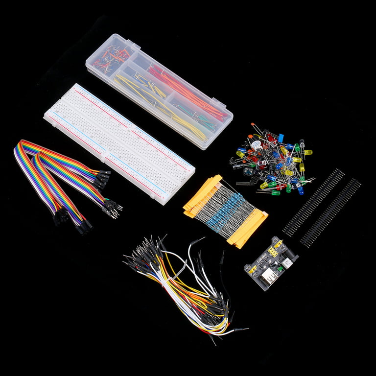 Breadboard Set Electronics Component Starter DIY Kit with BoxCompatible  with Component PackageModule