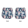 thumbnail image 3 of KLL Flowers Pattern Shorts Women,Athletic Shorts High Waisted Running Shorts Pocket Sporty Short Gym Elastic Workout Shorts-Medium, 3 of 7