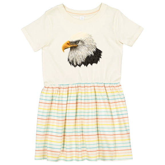 Inktastic Bald Eagle Girls Toddler Dress