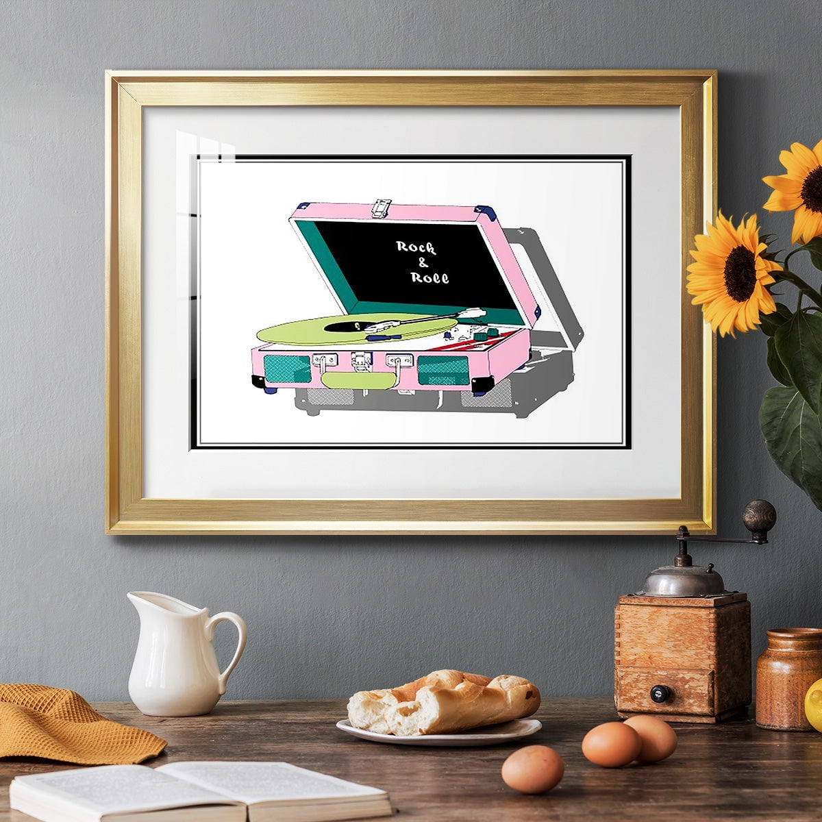 Record Shop I Premium Framed Print - Ready to Hang