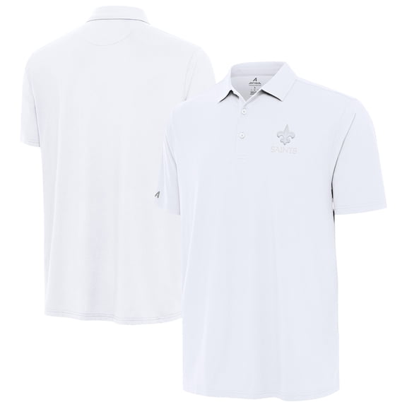 Men's Antigua White New Orleans Saints Era Polo