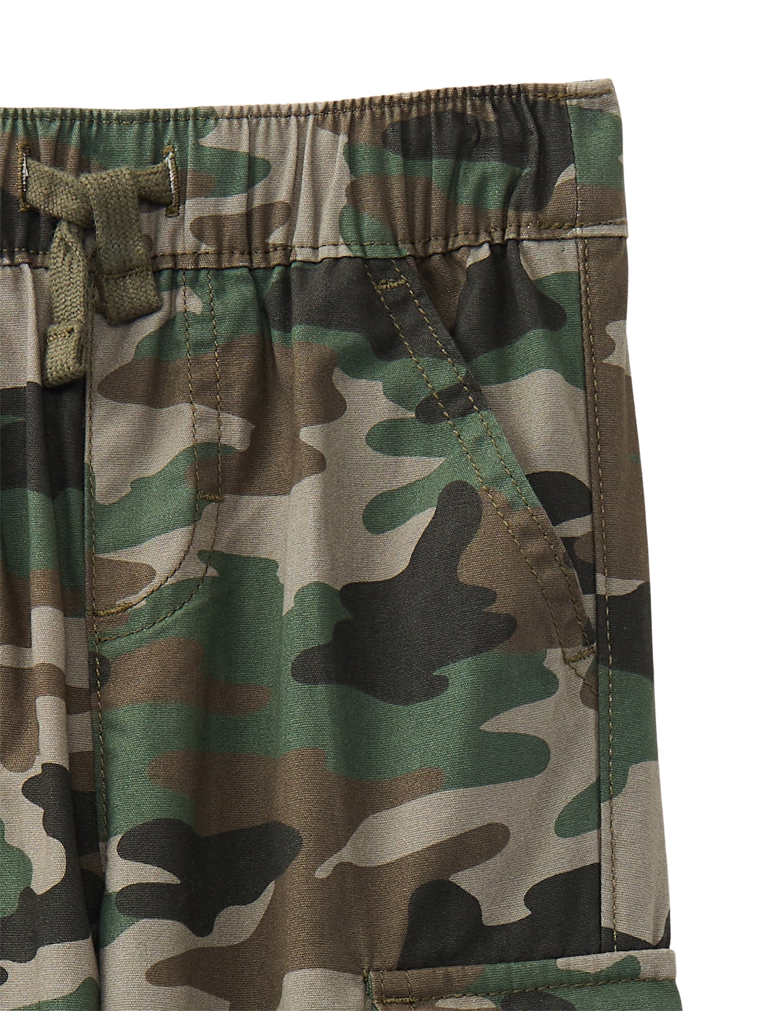 Wonder Nation Baby and Toddler Boys Cotton Cargo Jogger Pants, Sizes 12M-5T
