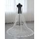thumbnail image 5 of Velo de novia catedral de 1 nivel con apliques de encaje, velo de novia largo de tul con peine para mujeres y novias (marfil), 5 of 5