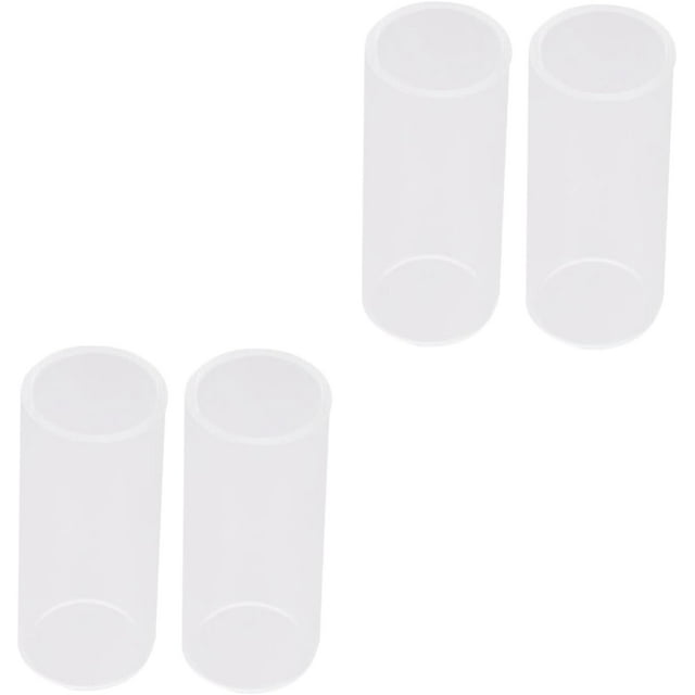 HUGFEGWE 4 Pcs Best Guitar Slide Standard Guitar Slide Glass Bottleneck Glass Guitar Slide CJB91-8715