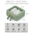 thumbnail image 4 of Bolsa de maquillaje Popvibe Small Clear Mini Travel Green, 4 of 9