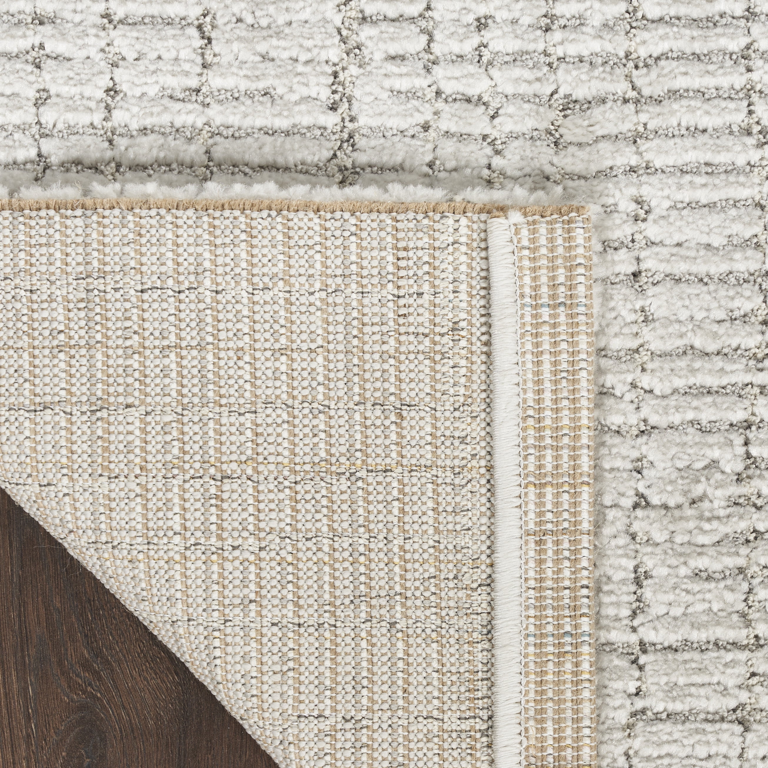 Nourison Andes Abstract Silver 2'2" x 7'6 Area Rug (2x8)