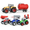 thumbnail image 3 of Die-cast Farm Vehicles Tractor Engineering Car Mini Car Engineering Car Model Model Tractor Toys Model for Kids Xmas Gifts A Forklift, 3 of 6