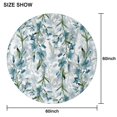 thumbnail image 6 of Pioneer Flower Floral Print Pattern Round Tablecloth 60"x60",Wrinkle Wipeable Table Cloth for Kitchen Dining Room Picnic Patio Party, 6 of 6