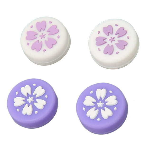 4PCS Soft Silicone Thumb Grip for Switch Prevent Slip Replacement Joystick , Anti Slip, Soft and Comfortable Touch, Compatible with Switch Lite, Thumb Grip