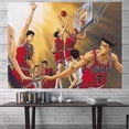 thumbnail image 1 of Tapestry Slam Dunks, diseño manga anime, 75 x 100 cm, poliéster, 1 of 1