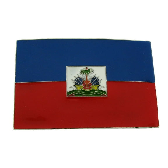 Haiti Country National Flag Belt Buckle Multicolored New Style Metal Fashion Men Women