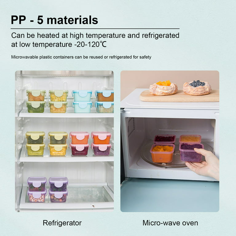 4pcs Refrigerator Frozen Meat Sealed Storage Box, Food Separation Box