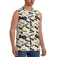 thumbnail image 2 of Fotbe Game Controller Men's Camiseta sin Mangas Estampada para Hombres, Playera Casual para Gimnasio, Entrenamiento, Playa-XX-Large, 2 of 7