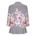 thumbnail image 3 of Pisexur Womens Jacket Open Front Cardigans Plus Size Jackets Coats Fall Jackets Women's Non Positioning Printed Fashionable Loose Lace Cardigan Top, 3 of 4