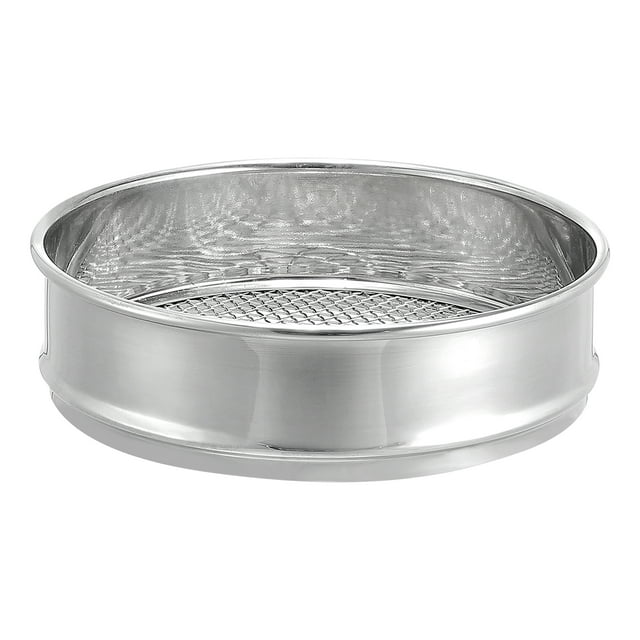 Tamiz de laboratorio de malla 5 de 8" de diámetro, tamiz de prueba de tela de alambre de acero inoxidable 304 (4mm) para laboratorio industrial