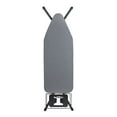 thumbnail image 6 of Household Essentials Wide Mega Ironing Board 4-Leg, Heat-Resistant Fiber Pad and Cotton Cover, Sleeve Board and Iron Rest with Hanger Bar, Matte Black Frame, Grey Cover, 6 of 13