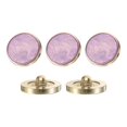 thumbnail image 1 of Lot de 5 Boutons Ronds, 25mm/1 Pouces Motif Décoratif en Résine, Violet, 1 of 6