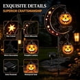 thumbnail image 5 of Halloween Solar Garden Stake Light, Metal Hanging Pumpkin Lantern Waterproof for Yard Lawn Proch, 5 of 8