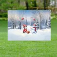 thumbnail image 2 of Hello Winter Manx Football Snowman Welcome Snowy Morning Yard Sign Cat Lover Kitten Owner Gifts Outdoor Home Lawn Garden Porch Decor - 01012, 2 of 5