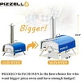 thumbnail image 3 of Pizzello 16" Outdoor Pizza Oven Propane & Wood - 16 inch Blue, 3 of 5