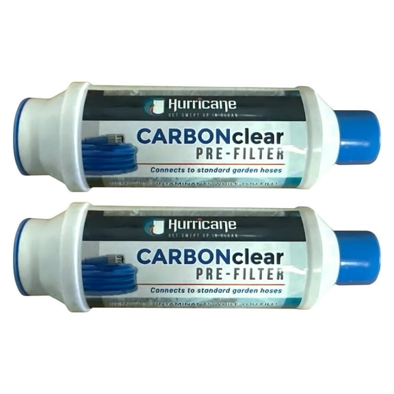 Hurricane Carbon Clear 10000 Gallon Pre Filter for Hot Tub, Pool & Pet Bath (2 Pack)