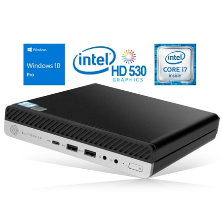HP EliteDesk 800 G3 Mini PC, Intel Core i7-6700 Upto 4.0GHz, 32GB RAM, 1TB SSD, DisplayPort, Wi-Fi, Bluetooth, Windows 10 Pro