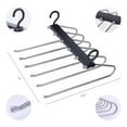 thumbnail image 3 of Unique Bargains Space Saving Non Slip Metal Pants Hangers 2 Pcs Black, 3 of 6