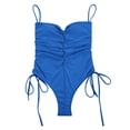 thumbnail image 2 of WILLBEST Traje de Baño Mujer Completo 2023 Traje de Baño Sexy con Corte y Cinturilla de Cintura Alta con Cordones En La Parte delantera, 2 of 7
