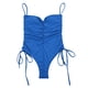 thumbnail image 2 of WILLBEST Traje de Baño Mujer Completo 2023 Traje de Baño Sexy con Corte y Cinturilla de Cintura Alta con Cordones En La Parte delantera, 2 of 7