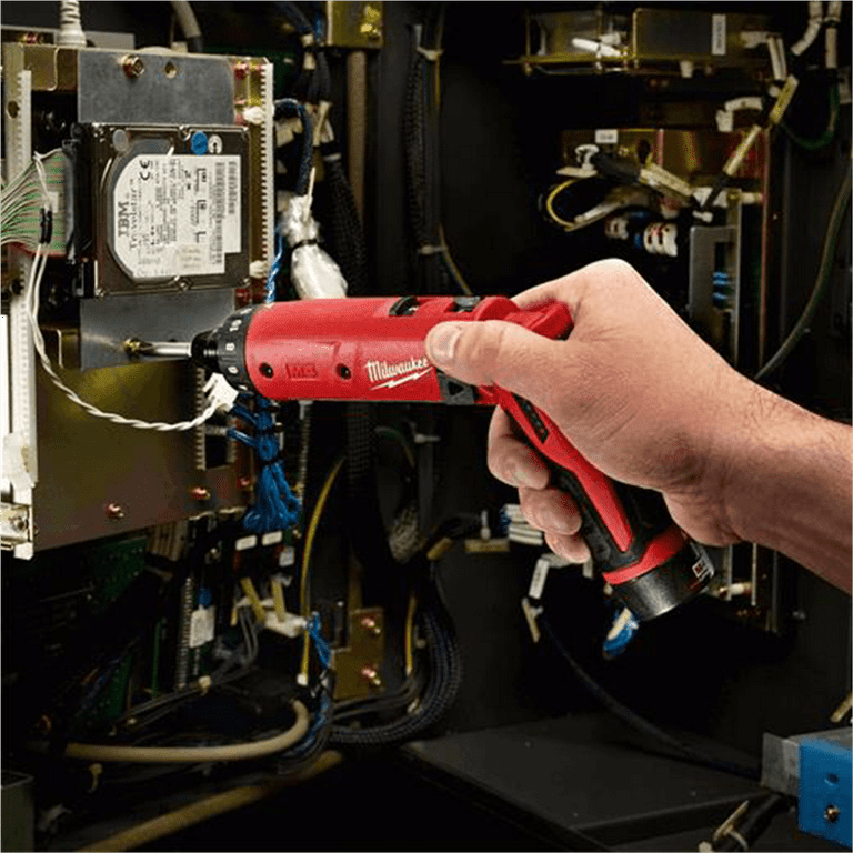 Milwaukee M4 Screwdriver Kit with Torque Power 1 4 Hex 2 Speed Gearbox 2 Bat Walmart