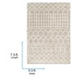 thumbnail image 4 of Livabliss Area Rugs for Living Room, 5x7 Urban Shag Global Beige Rug, Bedroom Dining Room Home Decor Stain Resistant Carpet (5'3" x 7'3"), 4 of 10
