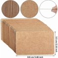 thumbnail image 2 of 100pcs 3.54"x2" Blank Kraft Paper Business Card, Words Message Notes paper Tags, Mini Craft Cardboard Festival gifts (Brown), 2 of 4