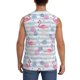 thumbnail image 4 of Balery Flamingo and Pineapple Camisetas sin mangas para hombre, absorbe la humedad y protege contra el mal olor.-3X-Large, 4 of 7