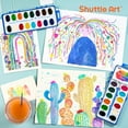 thumbnail image 5 of 16 Colors Watercolor Paint Set Bulk, 15 Pack, Shuttle Art Watercolor Paint Set with Paint Brushes for Kids and Adults, Washable Paint for Classroom, Parties, Kindergarten and Art Activities, 5 of 9