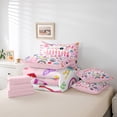 thumbnail image 6 of Manfei Chic Disco Ball 7-Piece King Bedding Set,Music Guitar Halloween Ghost,Cozy Reversible Decor, 6 of 8