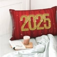 thumbnail image 4 of Kdxio Cotton Pillow Cases 20"x30" Pillowcases,Soft and Breathable Bedroom Pillow Cases-Happy New Year 2025 F-No Pillow Core, 4 of 5
